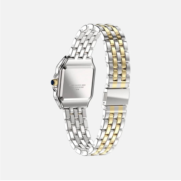 Clarine Grealy De Mains Premium Two-Tone Stainless Steel Women's Watch NEW - Picture 5 of 7